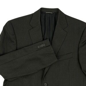 John W. Nordstrom Blazer 42R Gray Pinstripe 2-Button Wool Jacket‎ Loro Piana